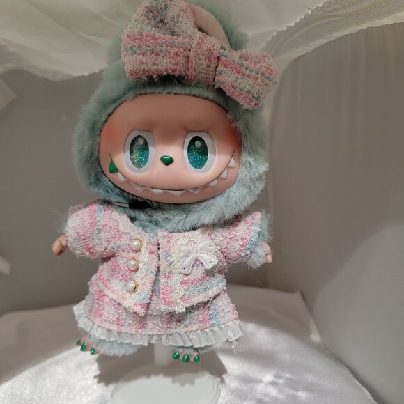 Labubu Clothes Set dress with Bow #48 - Picture 1 of 3